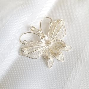 New Artisan Crafted Butterfly; Sterling Silver